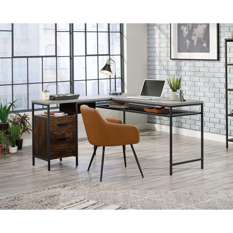 Executive Ebony Wood Modern Desk - Ambience Doré