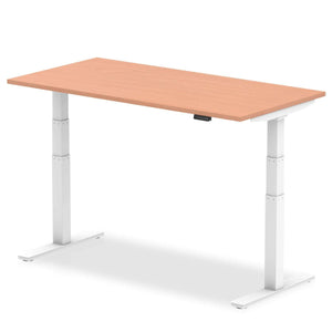 This is the beech wood top desk with white metal legs and is 1200mm in length,this is a perfect desk for your home office for healthy living.