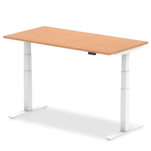 This is oak top desk with white metal legs and comes in 1200mm in length.this is a perfect desk for your home office for healthy living.