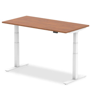 This is a walnut desk top with white metal legs comes in1200mm in length.this is a perfect desk for your home office for healthy living.