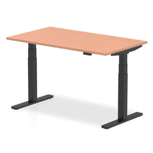 This Beech wood desk top with black metal legs comes in 1400mm in length.this is a perfect desk for your home office for healthy living.