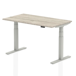 This i the grey oak desk top with silver metal legs and comes in 1400mm in length.this is a perfect desk for your home office for healthy living.