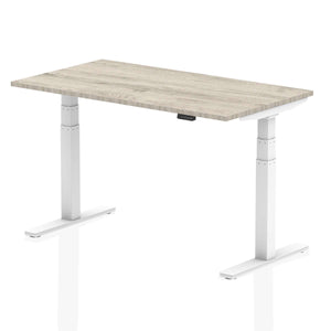 This is the grey oak wood desk top with white metal legs, comes in 1400mm in length.this is a perfect desk for your home office for healthy living.