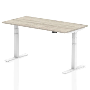 This is the grey oak top desk with white metal legs , comes in 1600mm in length.this is a perfect desk for your home office for healthy living.