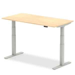 This is the maple wood desk top with silver metal legs, comes in 1600mm in length.this is a perfect desk for your home office for healthy living.