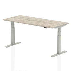 This the grey oak desk top with silver metal legs and comes in 1800mm in length.this is a perfect desk for your home office for healthy living.