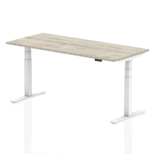 This is the grey oak desk top with white metal legs and comes in 1800mm in length.this is a perfect desk for your home office for healthy living.