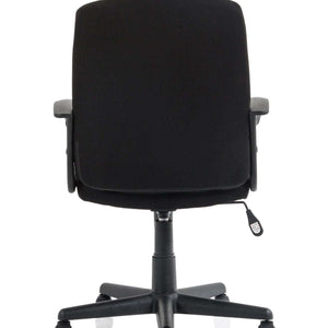 Showing a full picture of the charcoal fabric bella managers home office chair .