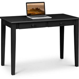 Picture of the carrington  black lacquered pine home office desk 