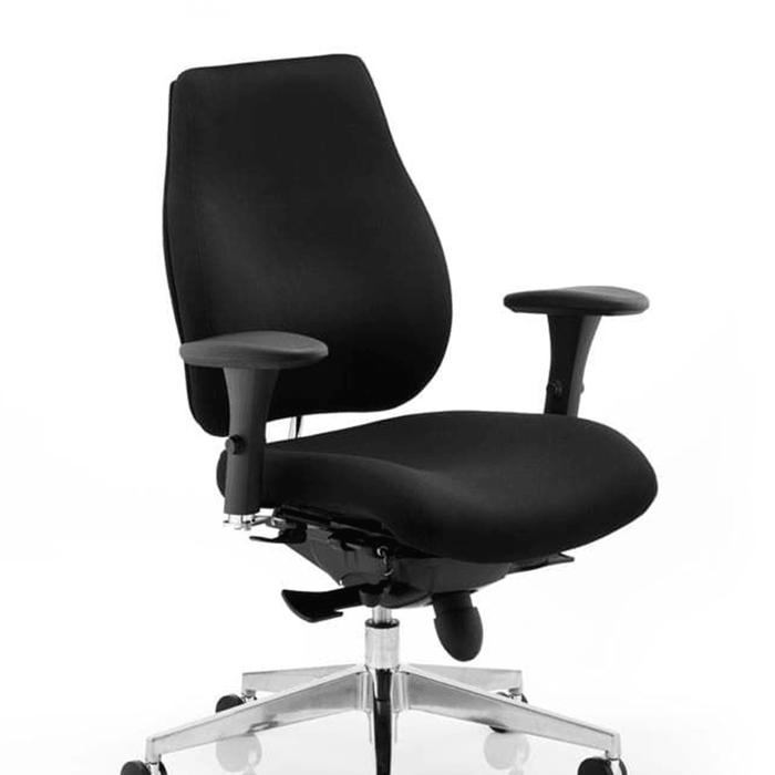 Chiro Plus Posture Home Office Chair Available With And Without A Head Rest In Black