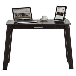 cinnamon cherry trestle home office desk. used for laptops.