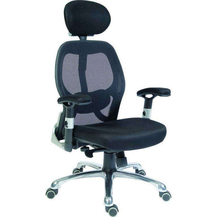 Cobham Black or Blue Mesh Backrest Home Office