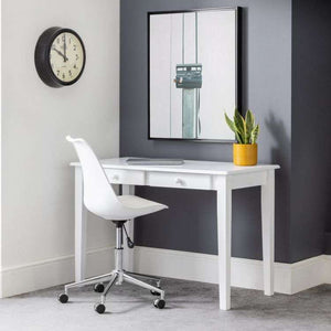 Picture of the white erika sleek home office chair would look like in your home office.