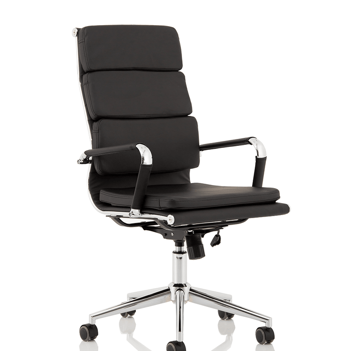 Hawkes Executive Black Leather Home Office Chair