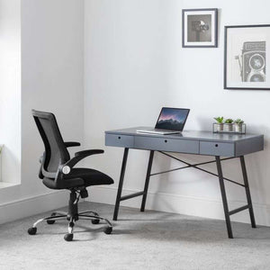 Picture showing how the imola pivoting arm home office chair would look like in your home office.