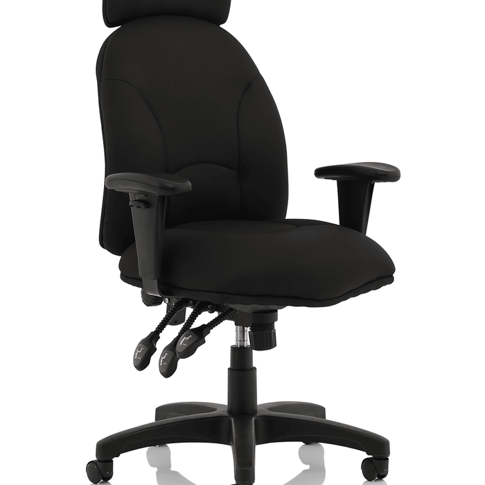 Jet Executive Black Fabric Home Office Chair