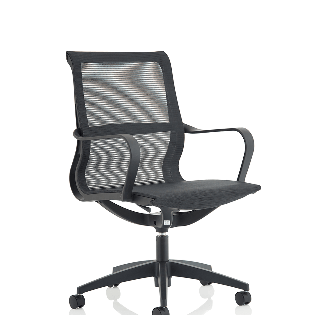 Showing the lisbon executive mesh back home office chair  with 5 star base.