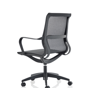 Side view and back view of the lisbon executive mesh back home office chair.