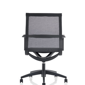 Back view of the lisbon mesh back executive home office chair.