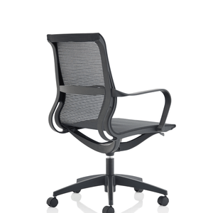 Right angle of the contoured mesh back lisbon executive home office chair.