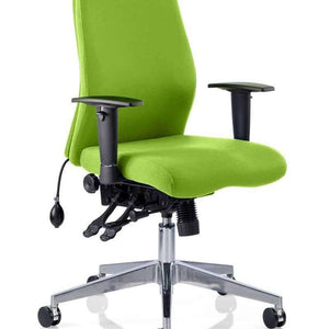 Picture of myrrh green coloured fabric of the onyx posture  home office chair.