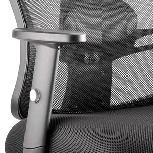 Picture of the left adjustable arm rest of the potland home office chair.