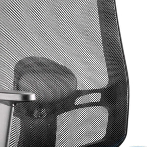 Showing the air meshed backrest of the portland operator home office chair.