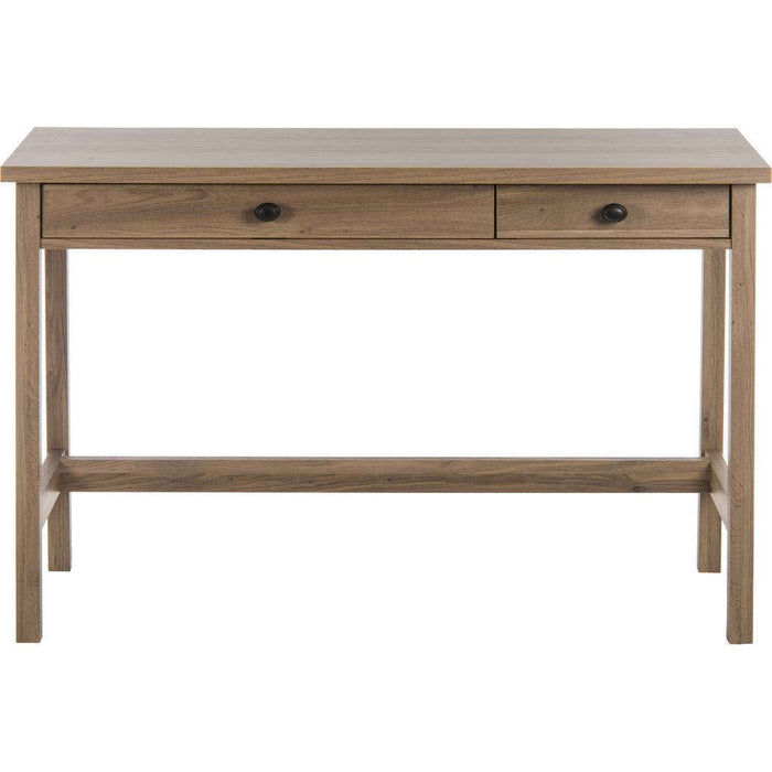 Study Home Office desk salt oak with Two Stationery Drawers