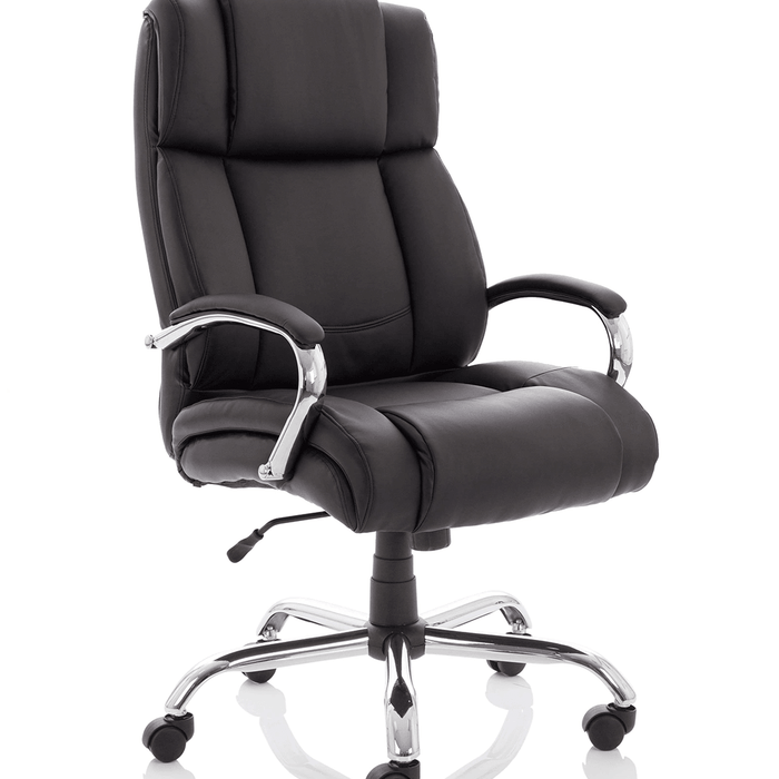 Texas Executive Home Office Chair In Black Leather