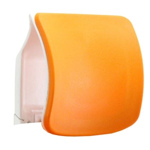 Picture of the Elastomer range orange coloured headrest.